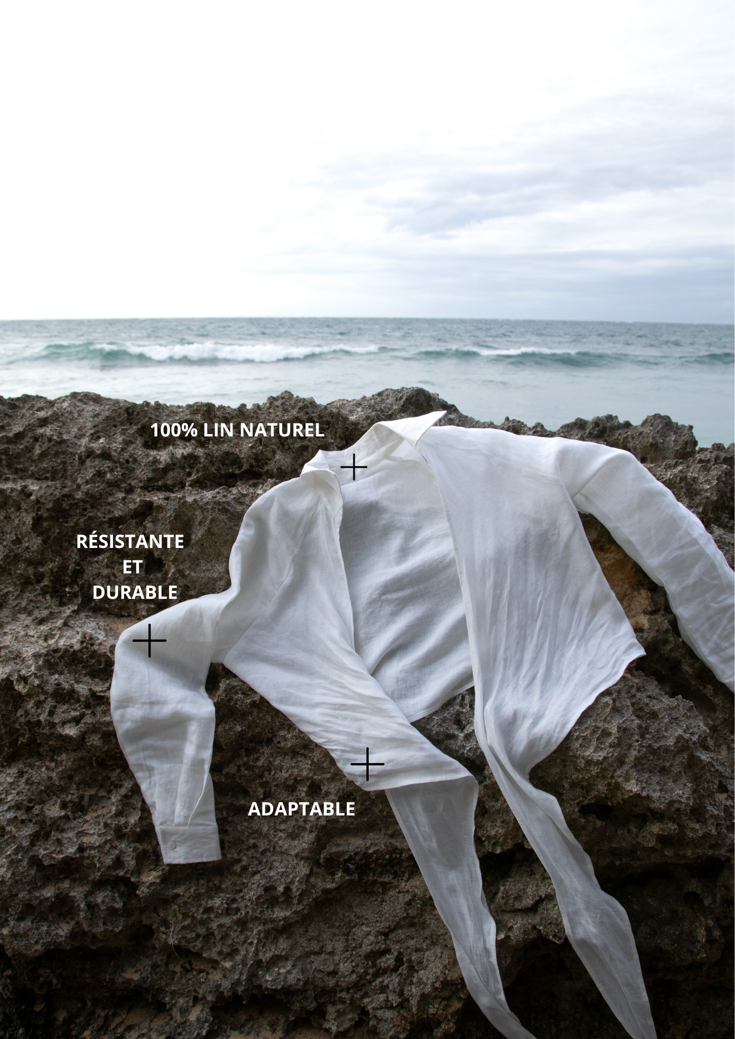 Chemise à nouer en lin - Fabriquée à Bali