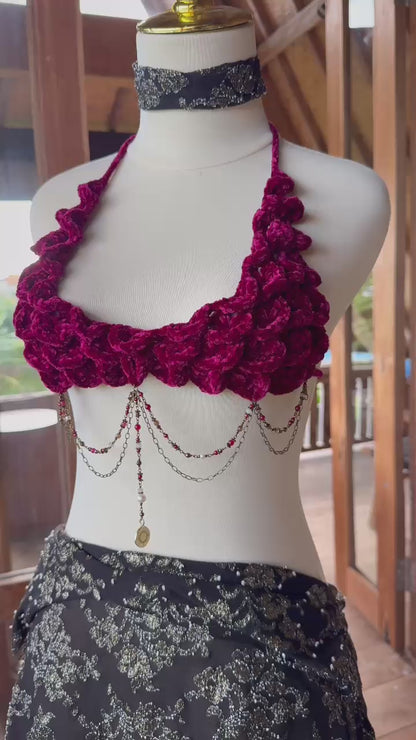 Top Adorned en crochet - Fait main à Bali